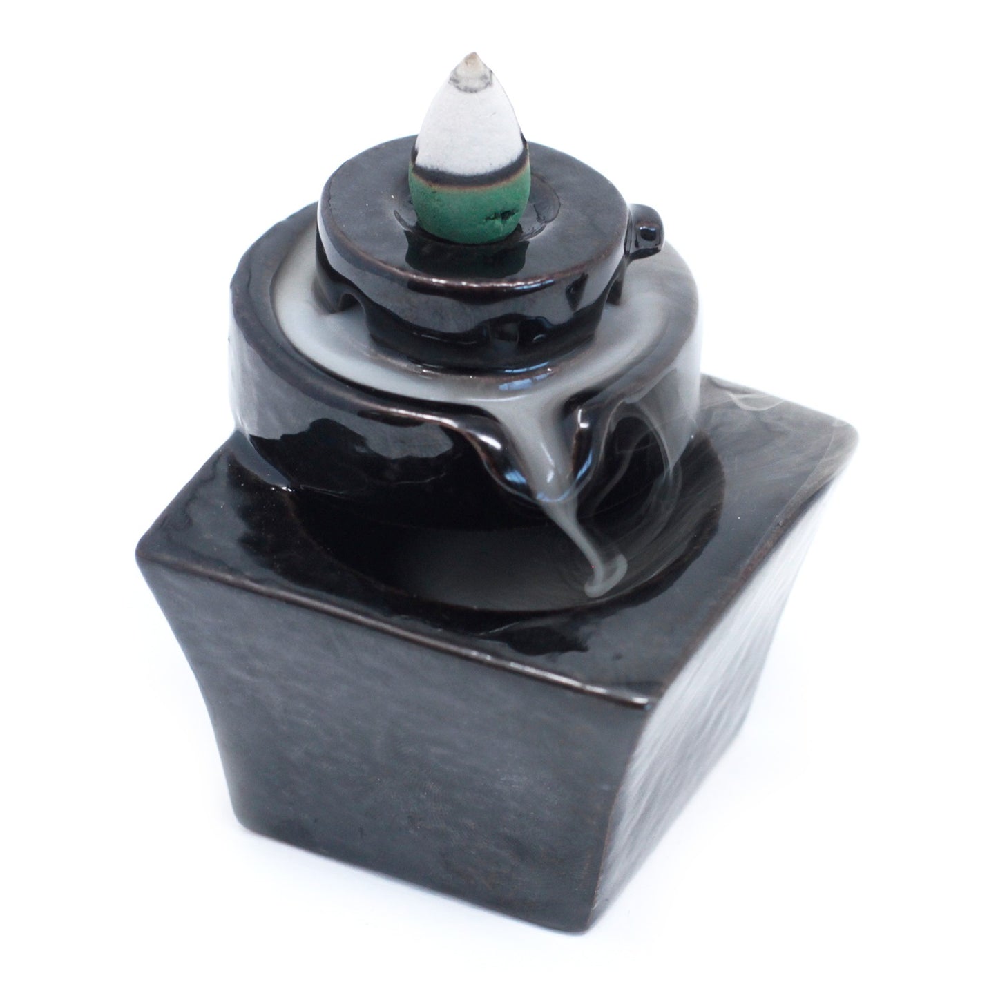 Backflow Burner round to square