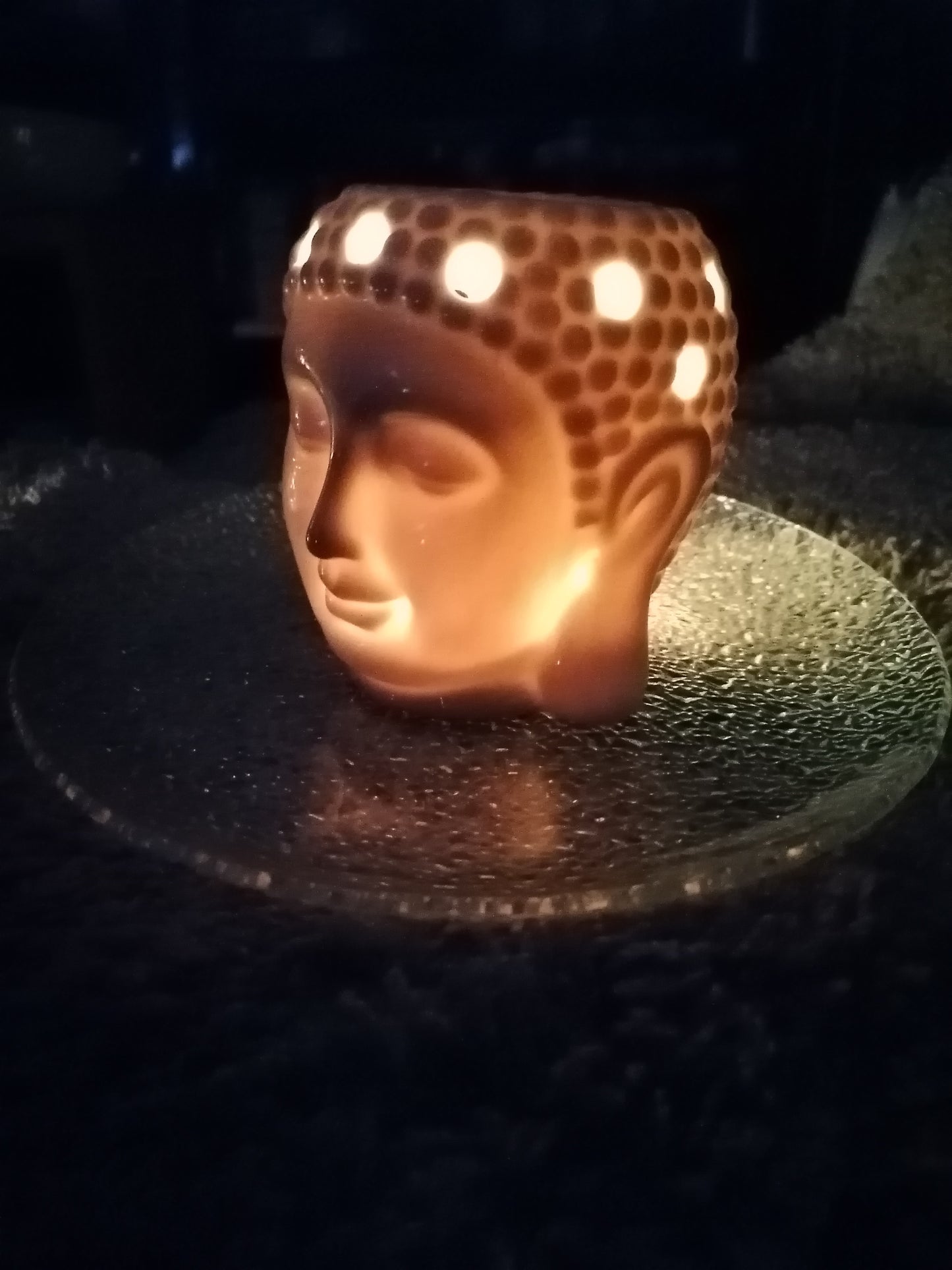 buddha ceramic pearlescent Gift Pack wax burner 3 wax melt types by wonky melts