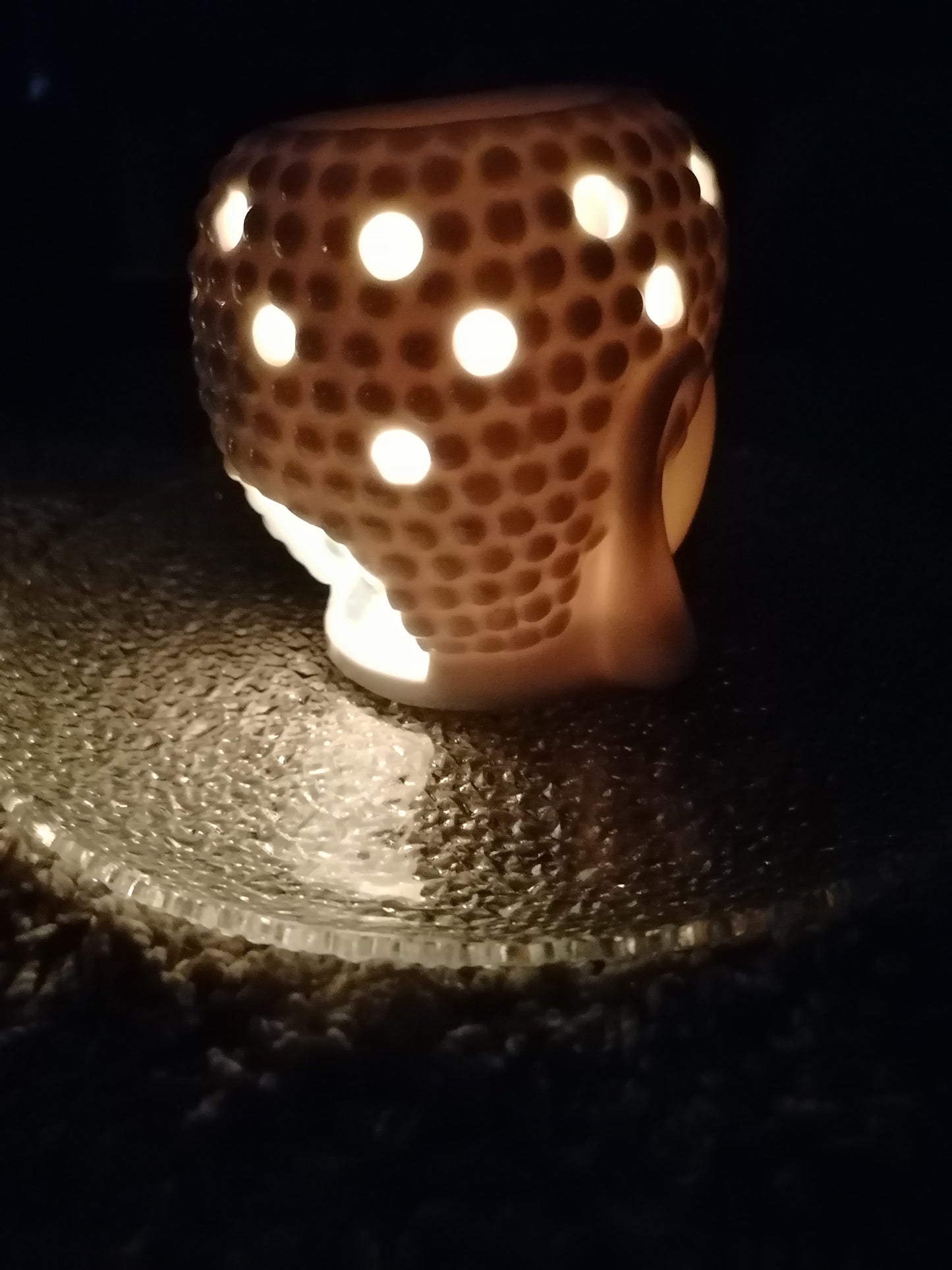 buddha ceramic pearlescent Gift Pack wax burner 3 wax melt types by wonky melts