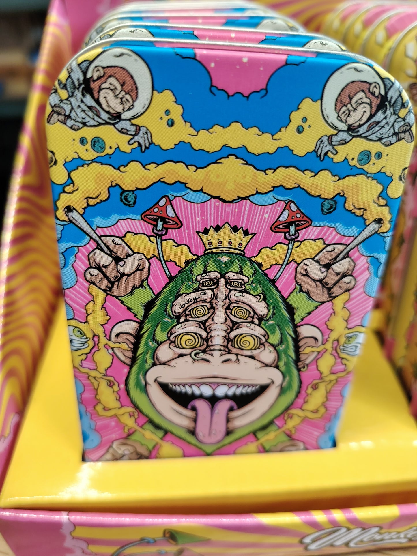 Monkey King range storage Tins with window Space Pack