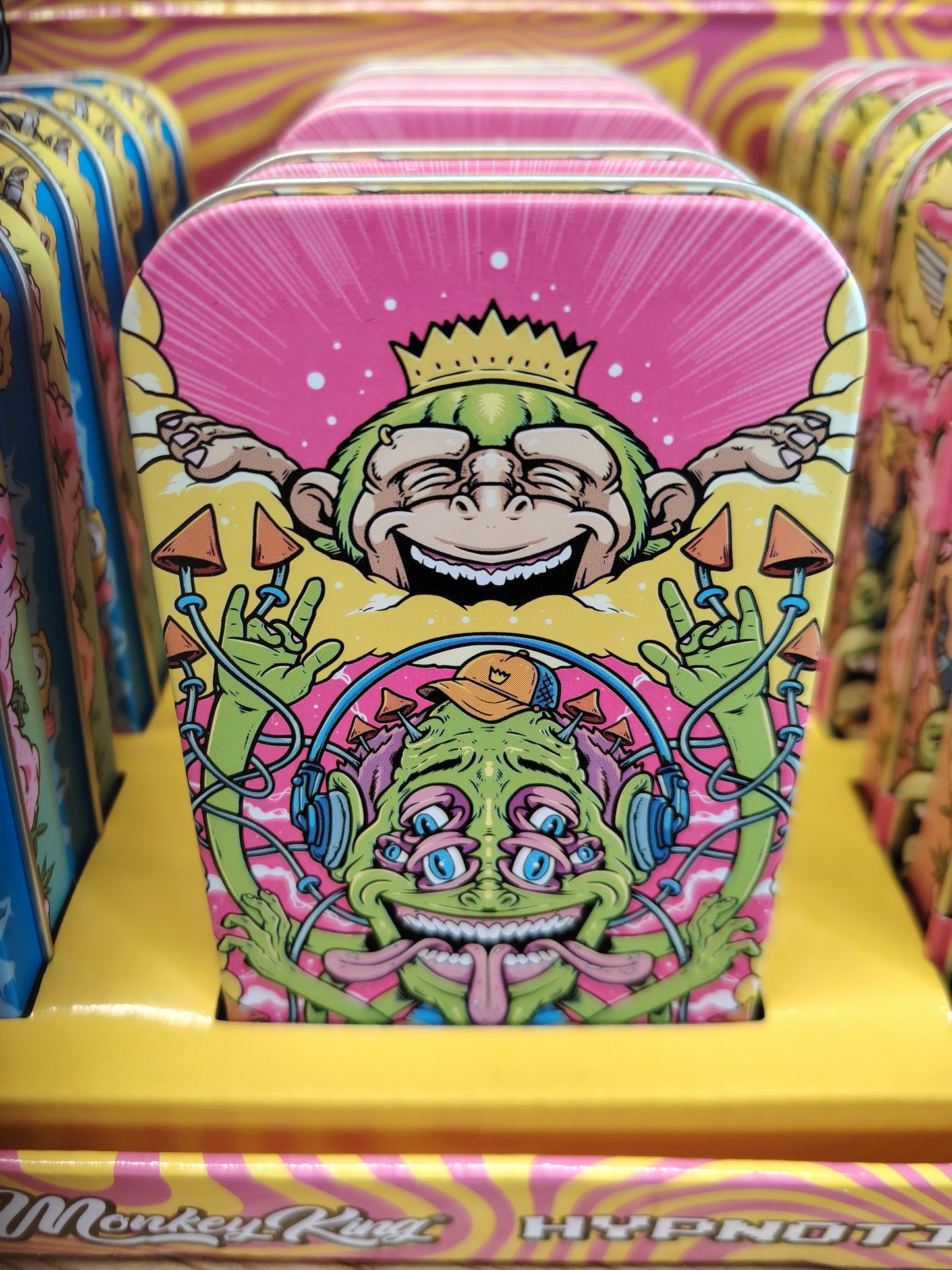 Monkey King range storage Tins with window Space Pack