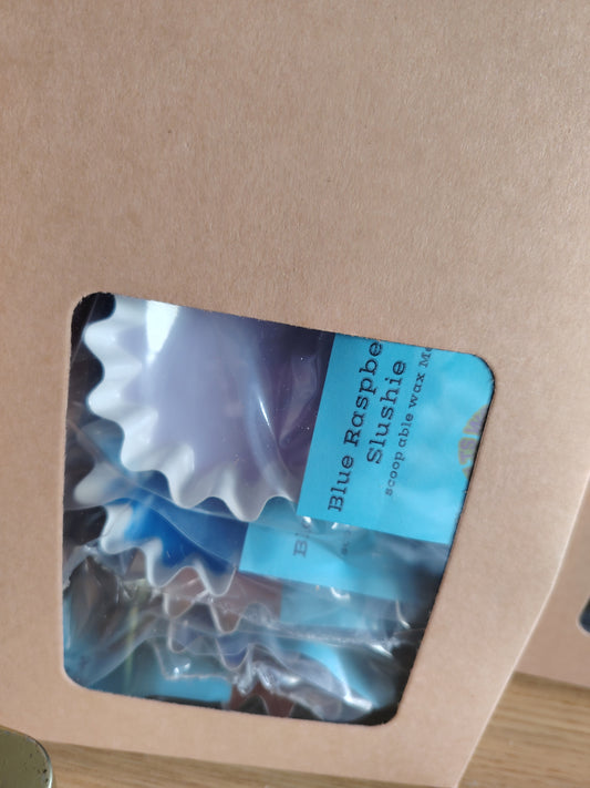 Wax melts scoop-able natural wax melts in a waxed cup in gift box