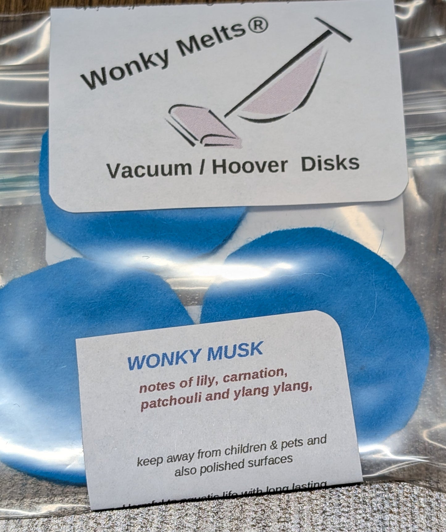 Vacuum / Hoover  Disks Various sizes and Scents