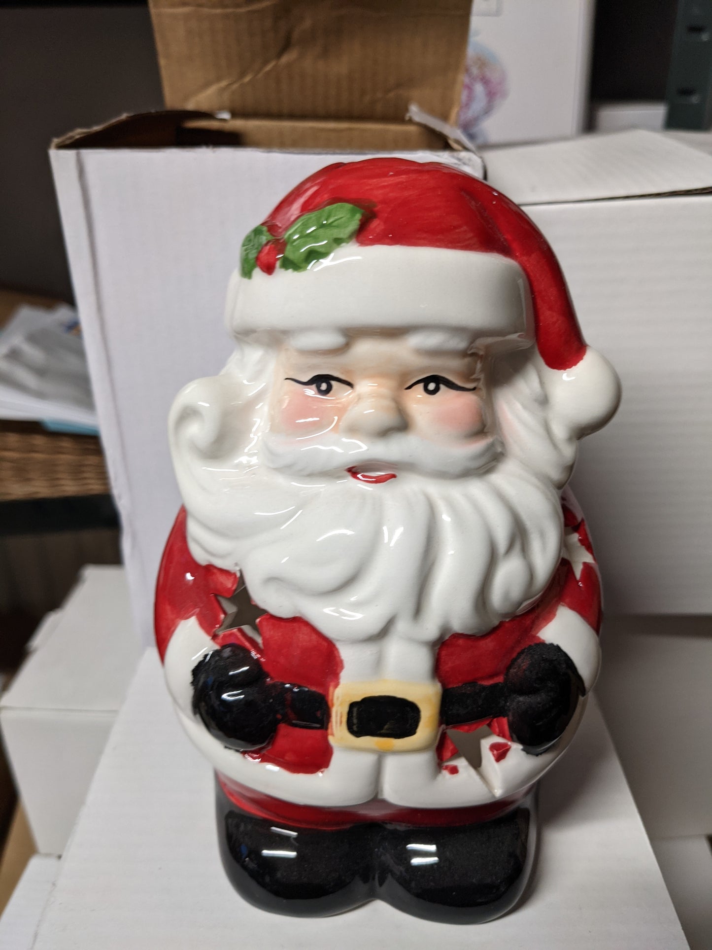 Santa Tealight Holder not a wax burner decorative Design By Aroma