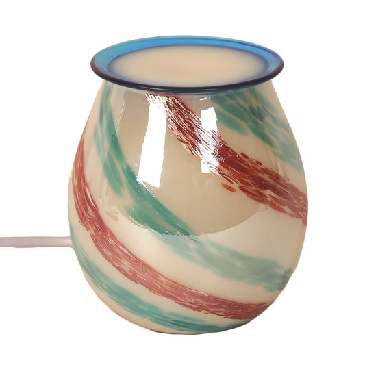 Electric Wax Melt Burners by Aroma the Art Glass Collection   -  AR1344 Swirl multi